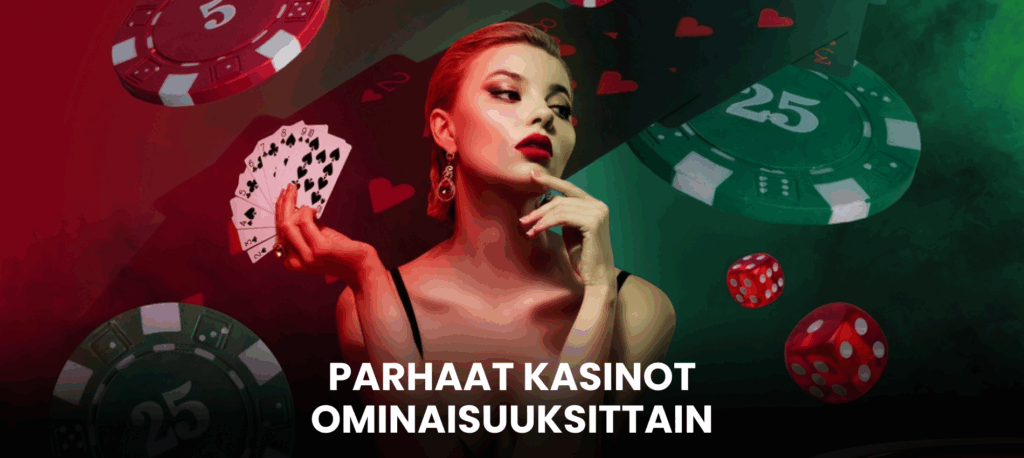 Parhaat nettikasinot eri ominaisuuksien perusteella verrattuna